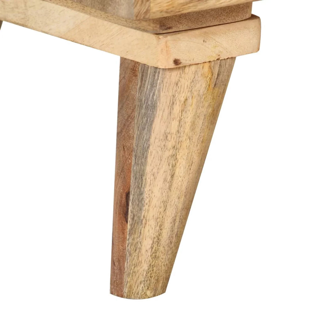 Dcenta Bedside Cabinet 14.2"x11.8"x23.6" Solid Mango Wood