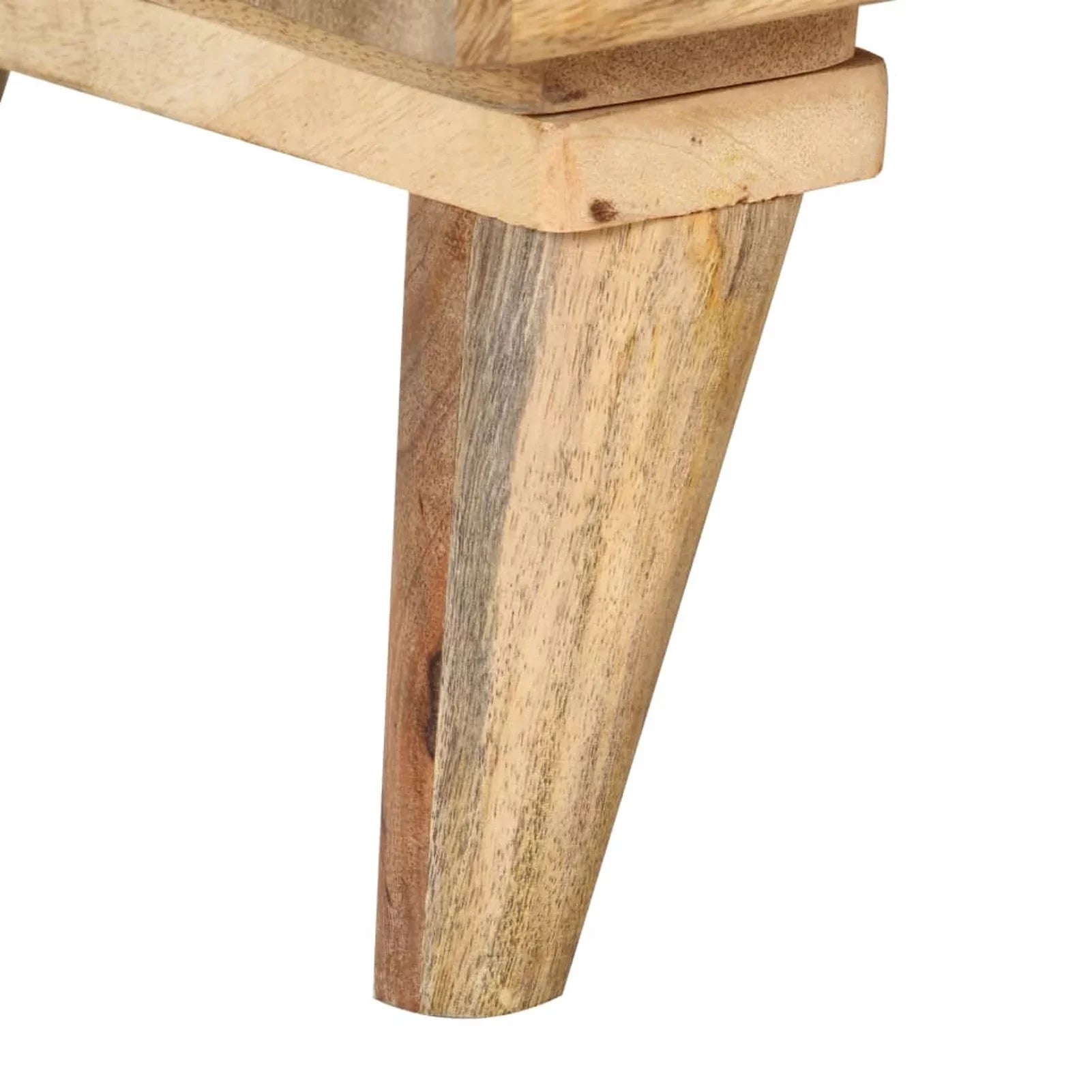 Dcenta Bedside Cabinet 14.2"x11.8"x23.6" Solid Mango Wood