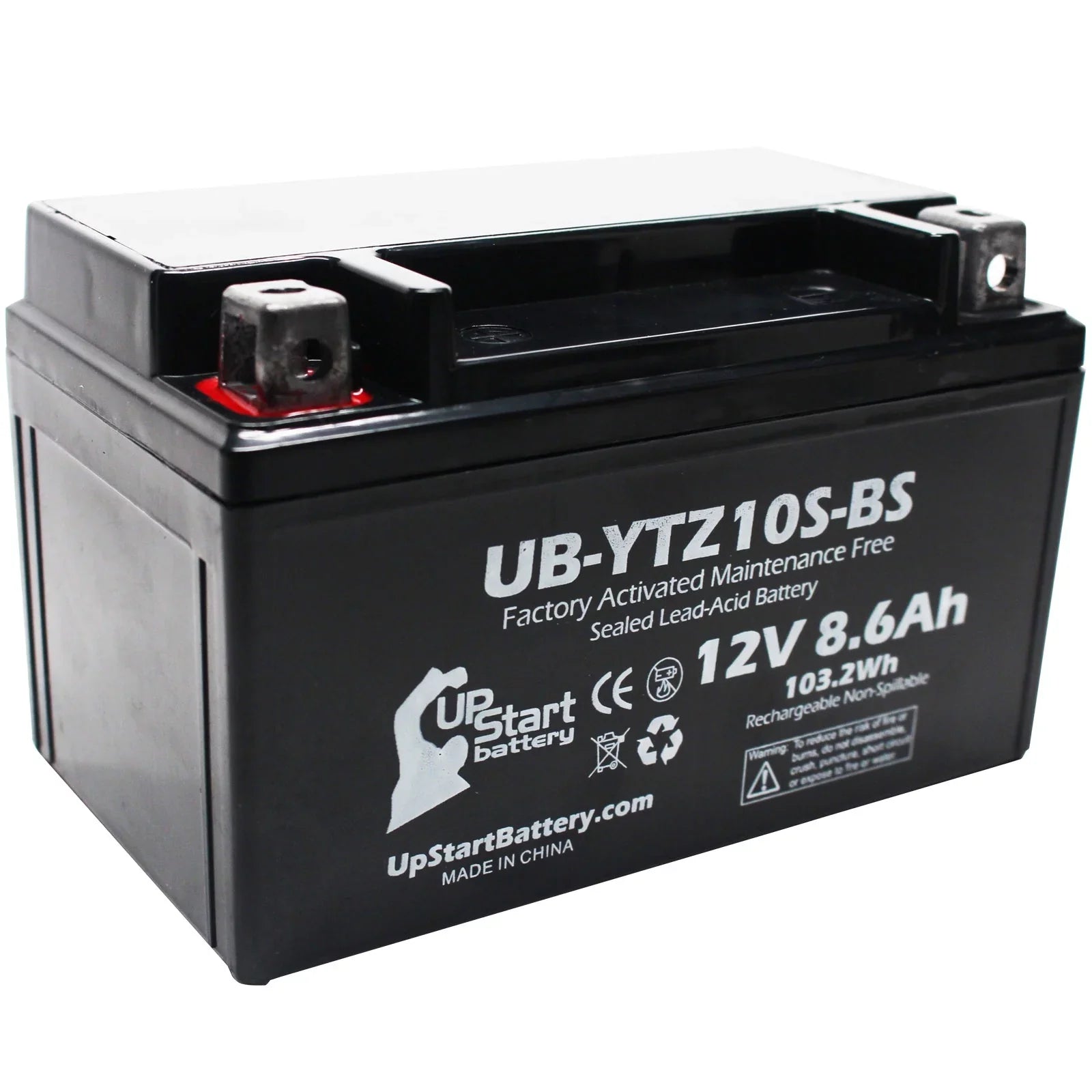 5-Pack UpStart Battery Replacement for 2011 Yamaha - 1000CC Factory Activated, Maintenance Free, Motorcycle Battery - 12V, 8.6Ah, --