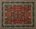 Aria Alonzo Red/Blue Rug, 7'11" x 9'10"