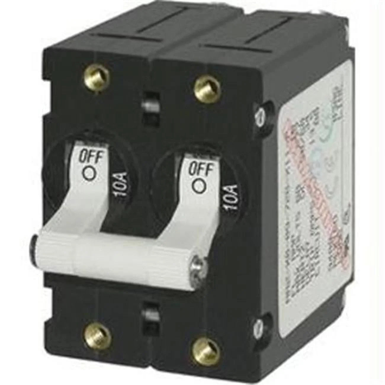 Blue Sea  -Series Double Pole Toggle - White - 30A