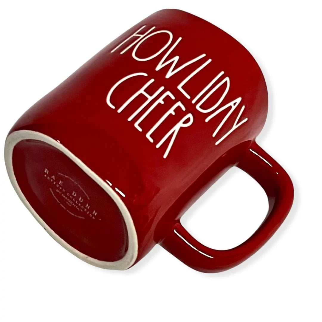 Rae Dunn Red   Mug for Christmas with White  Letter Tea Mug