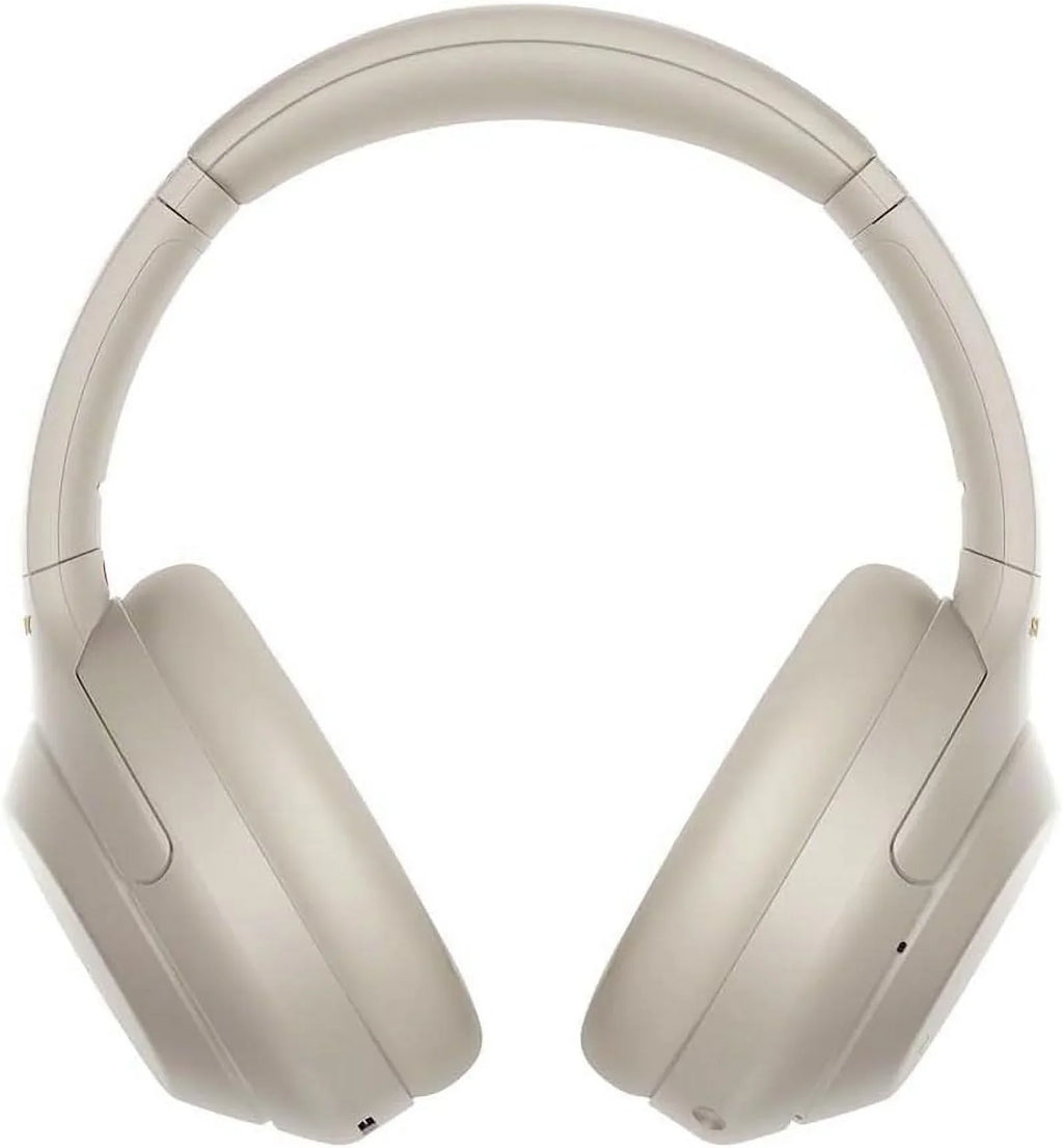 Sony -1000XM4 Wireless Noise-Canceling Over-Ear Headphones (Silver ) Bundle + Wall Charger with  Type- Cable