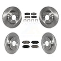 Transit Auto - Front Rear Disc Brake Rotors And Semi-Metallic Pads Kit For 2022 Hyundai Kona  With Electric Parking -103756
