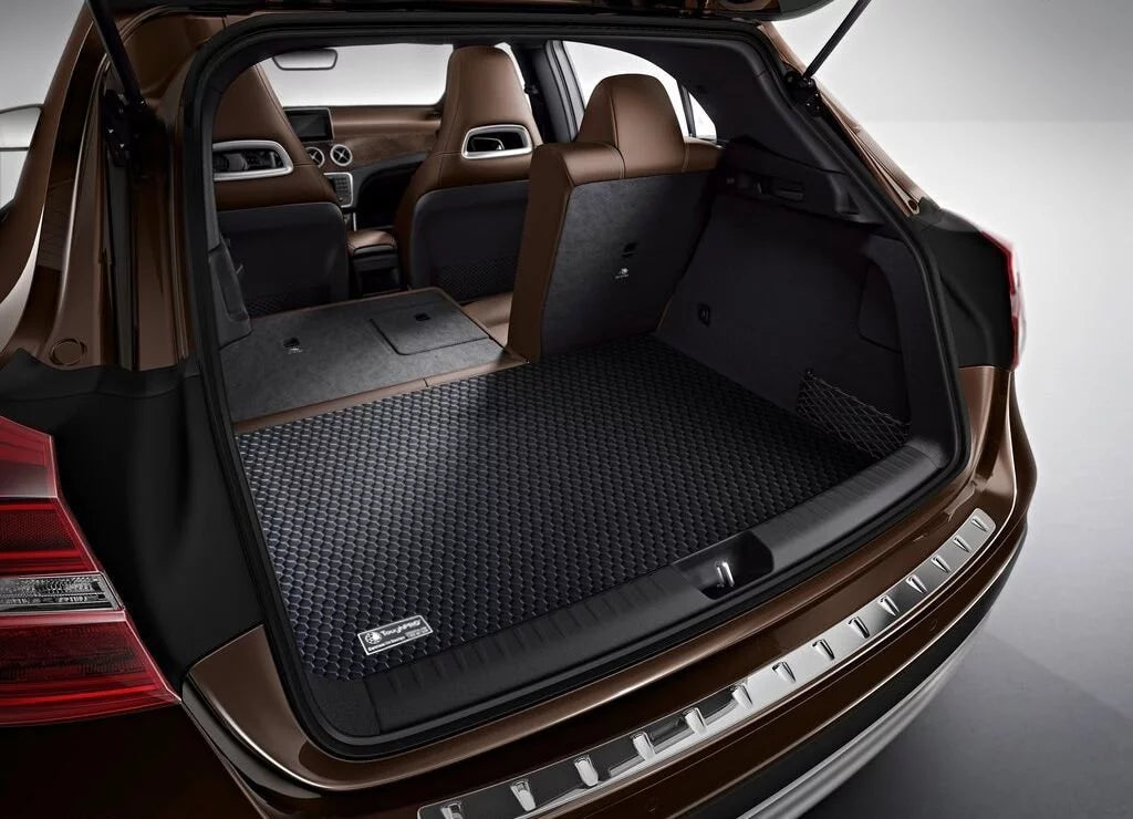 ToughPRO - Trunk Mat Compatible with Toyota Camry - All Weather Heavy Duty (Made in ) - Black Rubber - 2019 (Not for Hybrid - Non-Plug-in Standard)