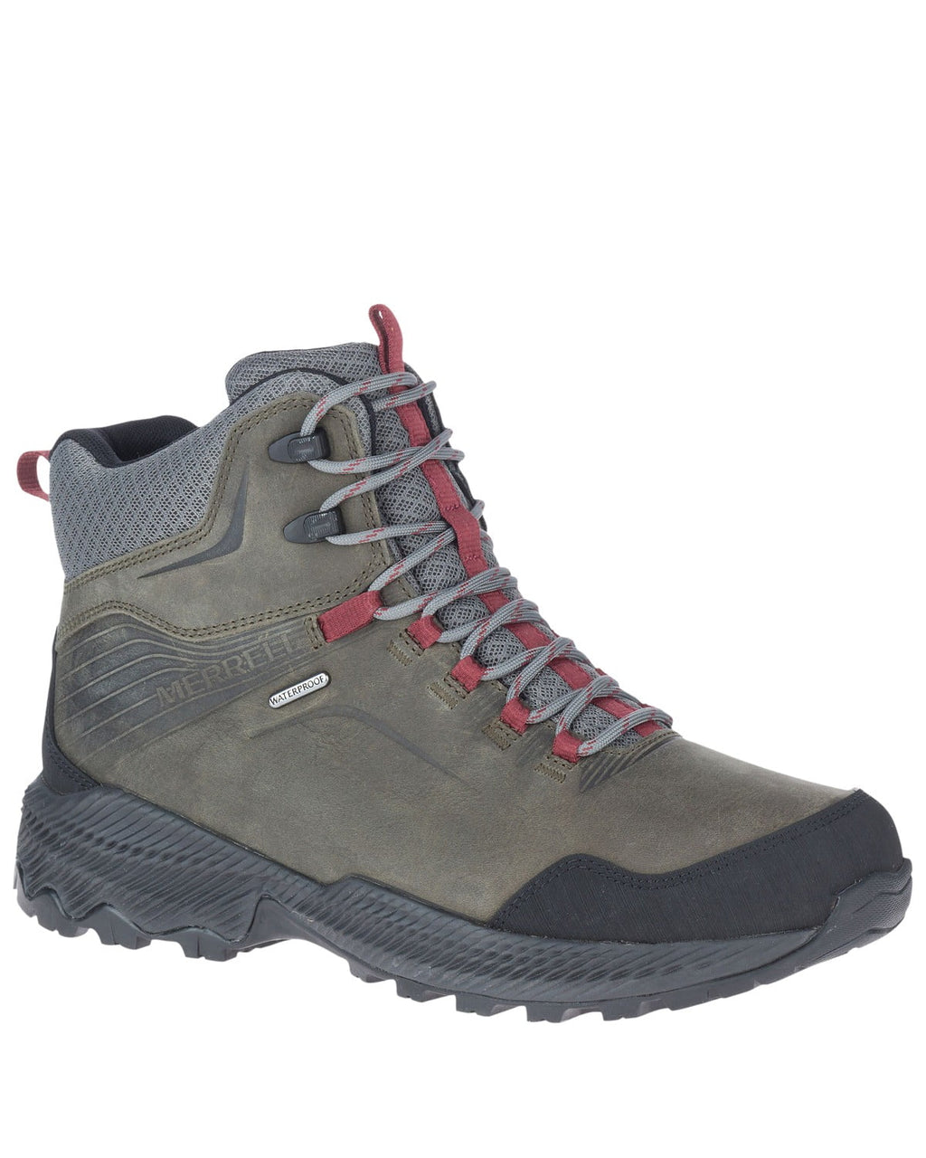 Merrell Men's Forestbound Waterproof Hiking Boot Soft Toe Grey 13 ()