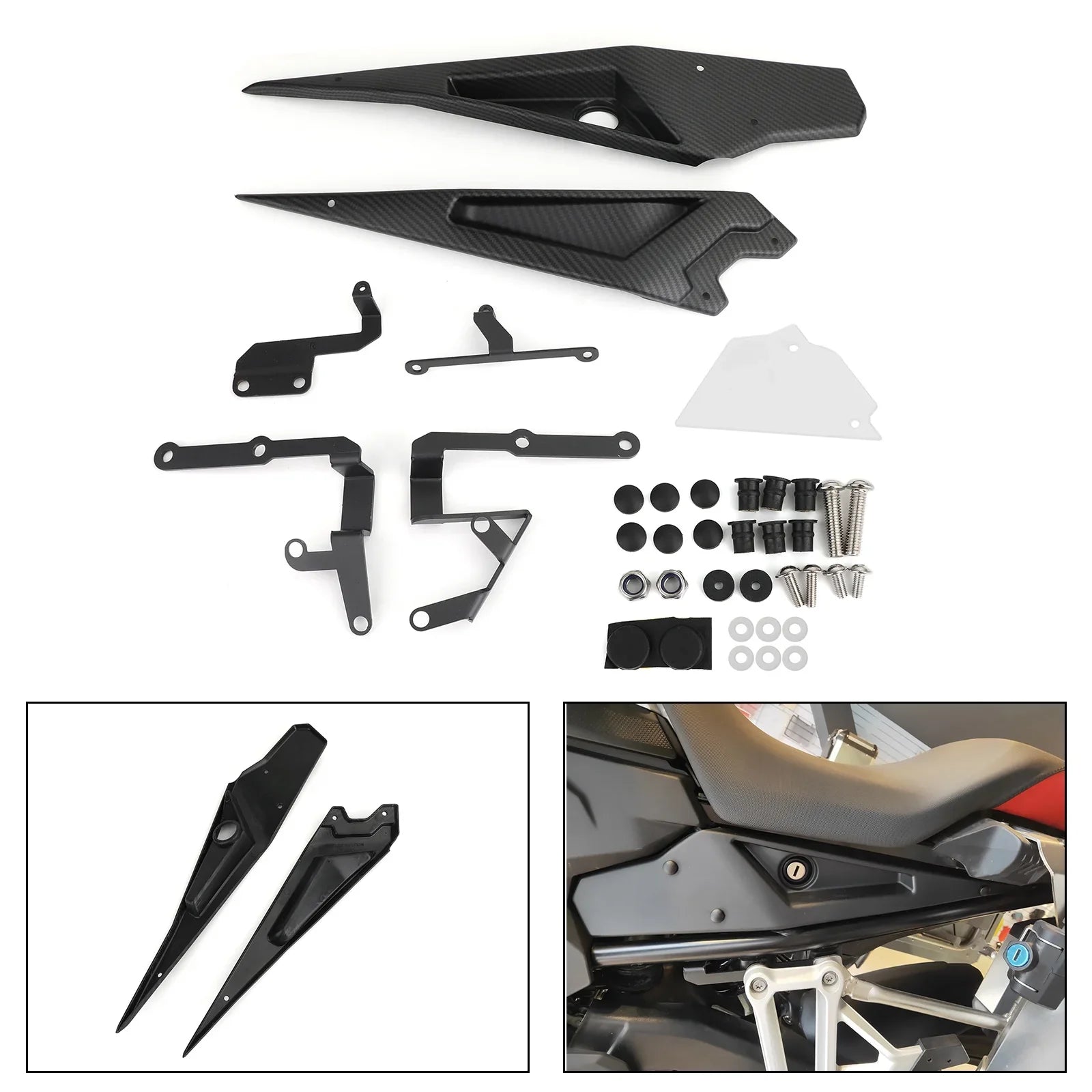Frame Side Cover Trim Carbon For    2018-2019