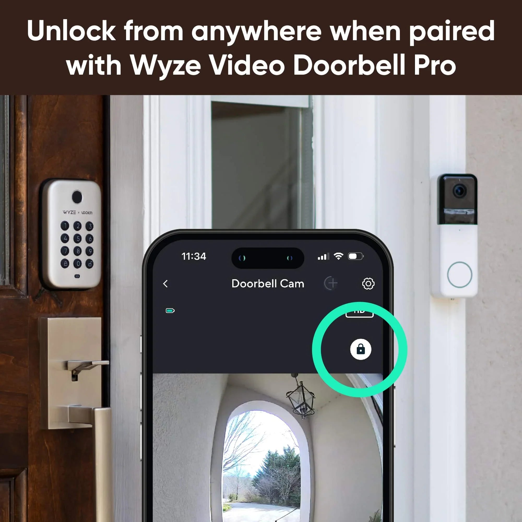 Restored Wyze Lock Bolt Satin Nickel (Refurbished)