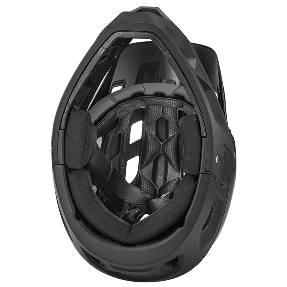 Dadypet Adult Mountain Bike Helmet - Full Face Downhill  Helmet for Men/Women, Visor, 31 Vents, 59-61cm Head Circumference
