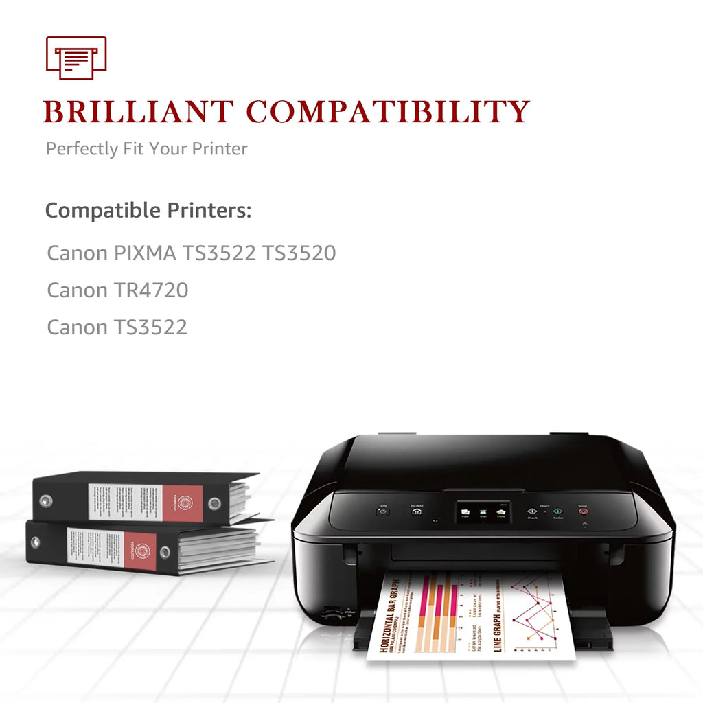 275XL 276XL Ink Cartridge Replacement for Canon -275 -276 275 276 Combo  Compatible with Canon        Printer(2 Black, 2 Color)