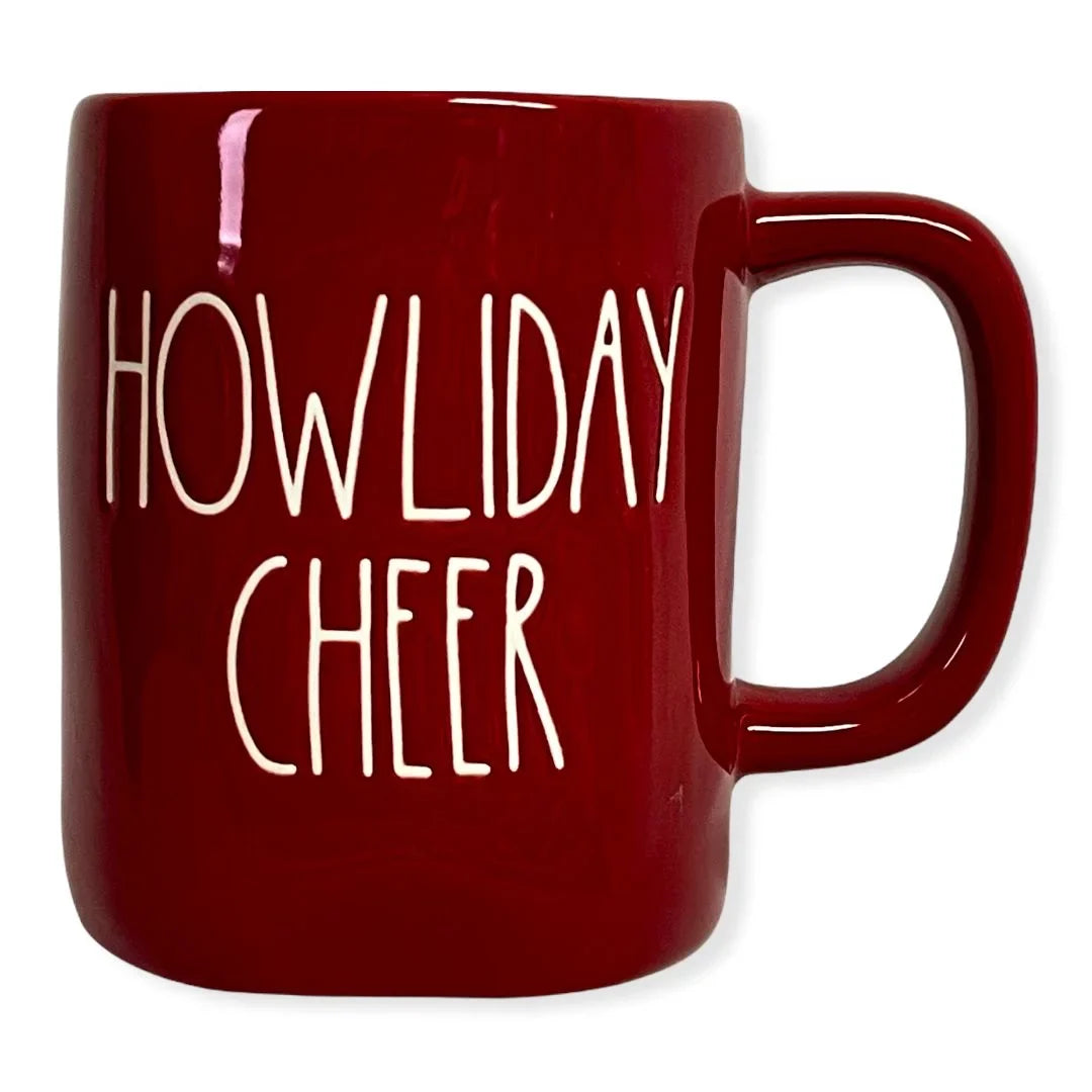 Rae Dunn Red   Mug for Christmas with White  Letter Tea Mug