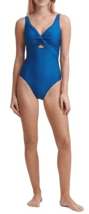Peek-a-Boo Twist One-Piece Swimsuit,  16