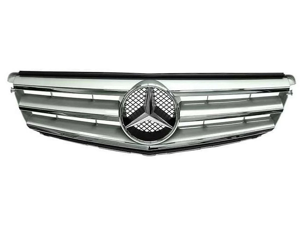 Front Center Grille - Compatible with 2008 - 2014 Mercedes-Benz  2009 2010 2011 2012 2013