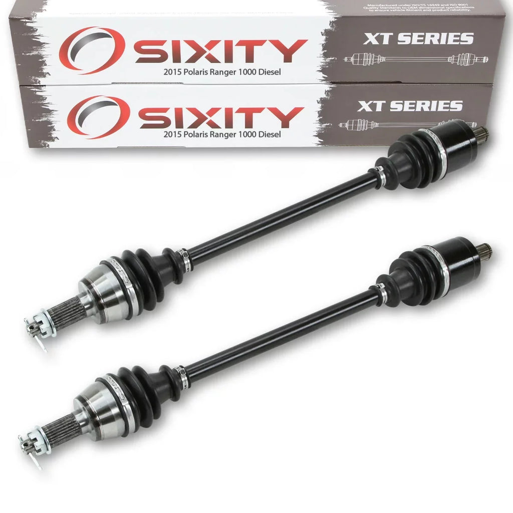 2 pc Sixity  Front Left Right Axle suitable with Polaris Ranger 1000 Diesel 2015 -   4X4