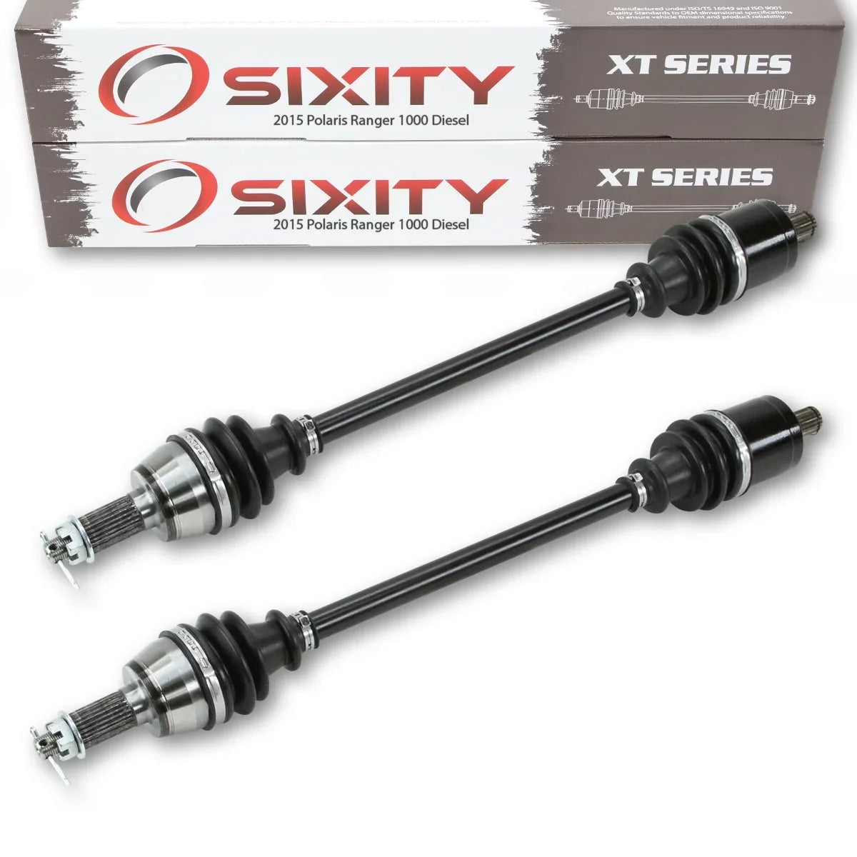 2 pc Sixity  Front Left Right Axle suitable with Polaris Ranger 1000 Diesel 2015 -   4X4
