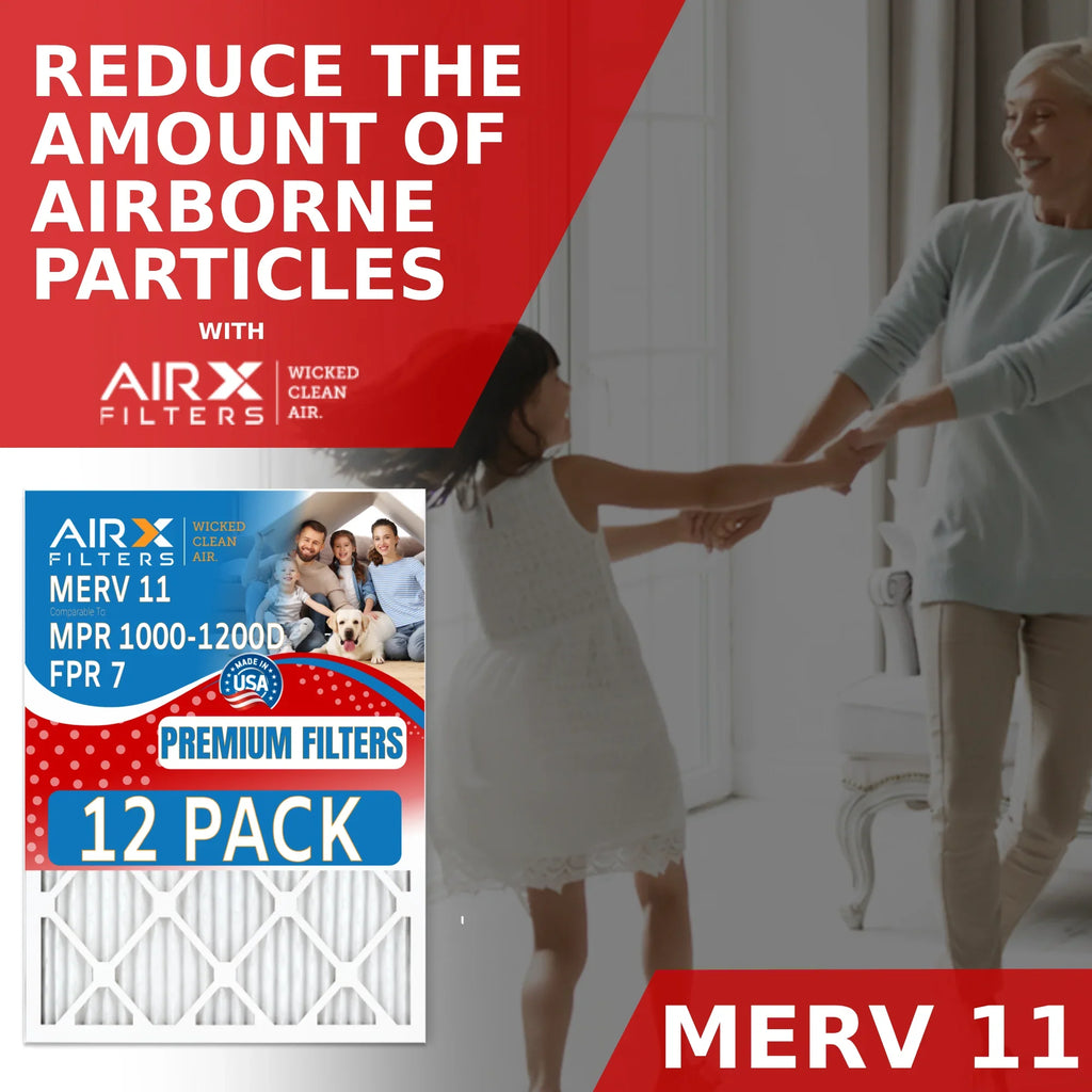 14x24x1 Air Filter  11 Rating, 12 Pack of Furnace Filters Comparable to  1000,  1200 &  7 - Made in  by     .