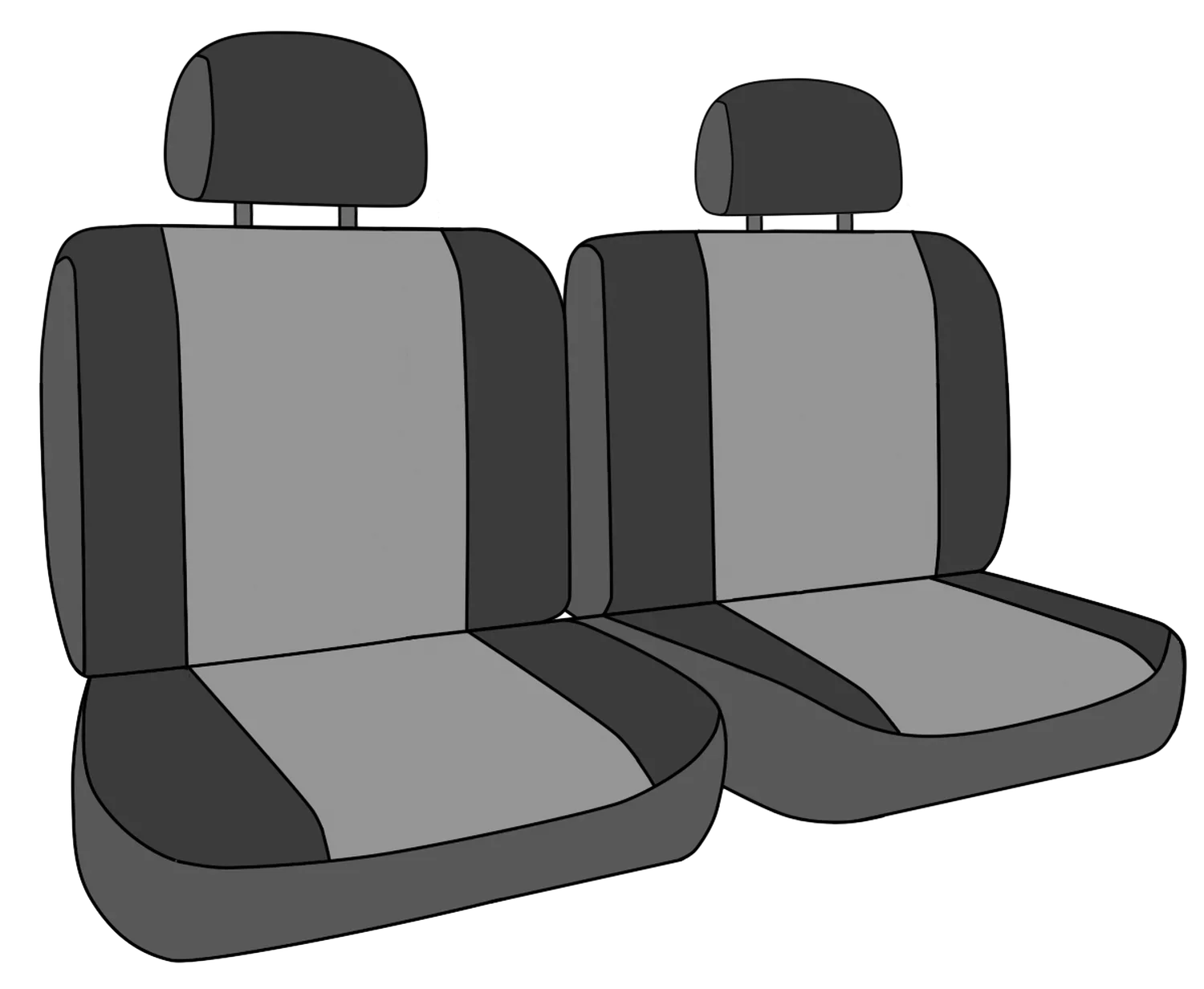 CalTrend Rear  Seat Covers for 1994-1997 Toyota Land Cruiser - -72KA  Insert and Trim