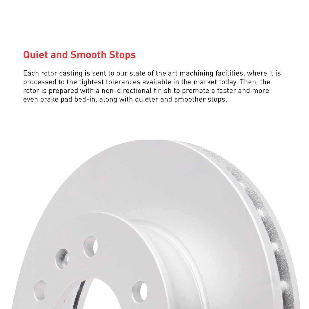 Dynamic Friction Company Front Geospec Brake Rotors with 3000 Series Ceramic Brake Pads includes Hardware 4312-91004 Fits select: 2017-2018   , 2016