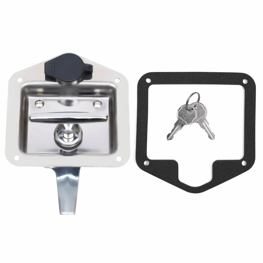 Set of 6 Folding -handle Tool Box Lock  Door Latch w/ 12 Keys Stainless Steel