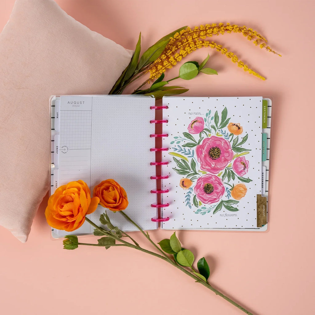 The Happy Planner, Classic 12 Month Planner, Colorful Florals, 2022, 8.75" x 1.37" x 9.75"