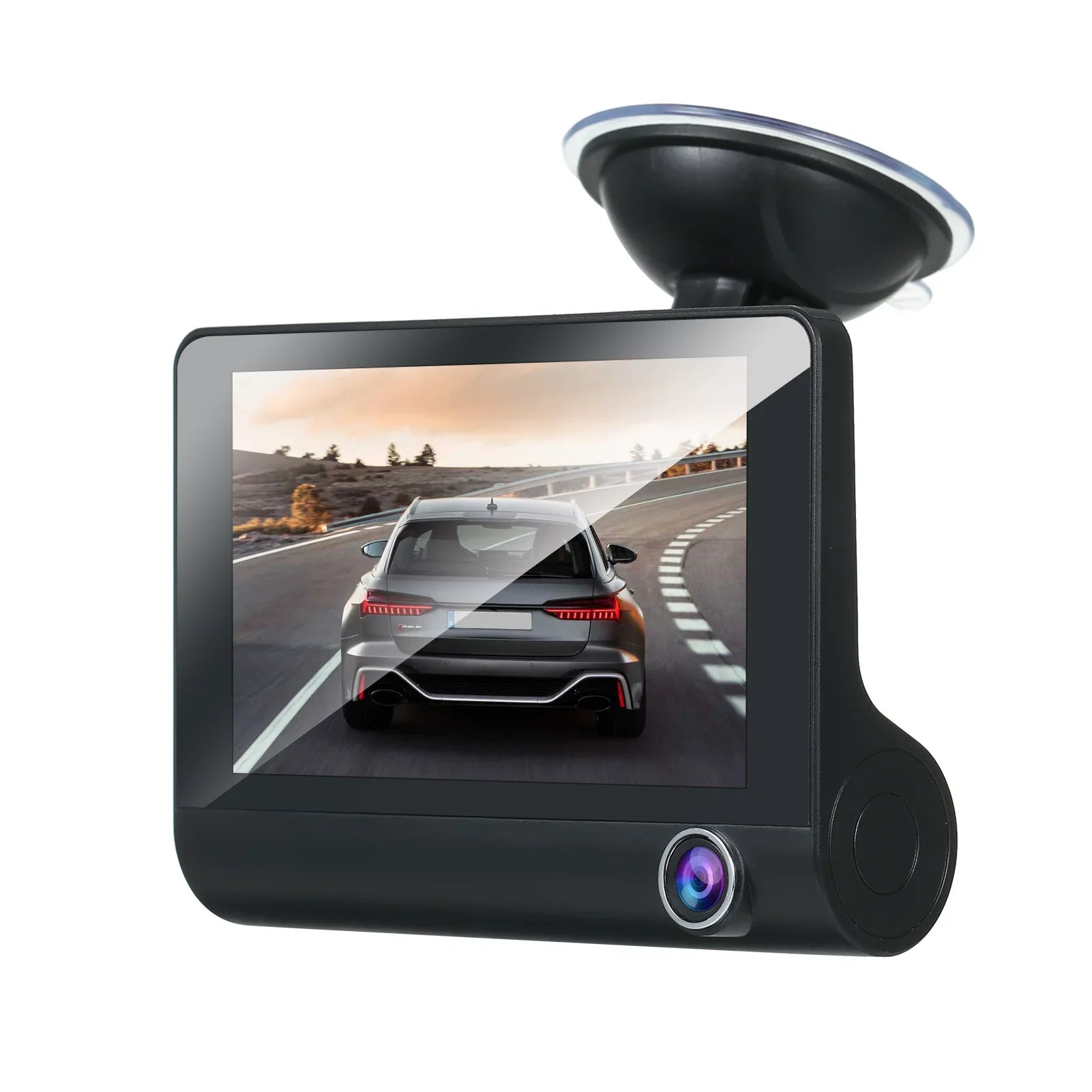 Apexeon Dash Cam， 1080P Full  Front and Rear Dual Camera, 4 Inch  Screen, Wide Angle Vision, Loop Recording， Stay Protected on the Road!