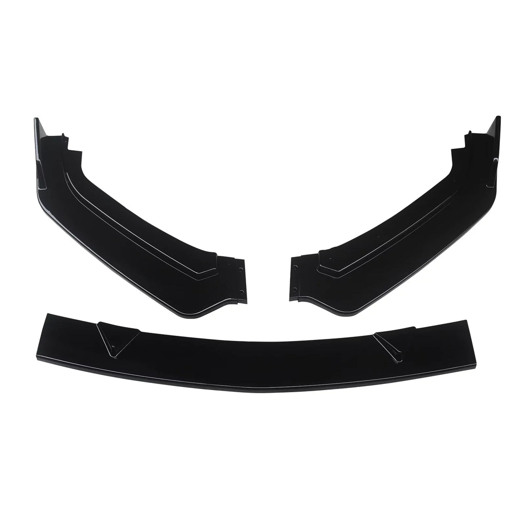 Front Bumper Lip for 2017-2023 Infiniti  Gloss Black 3PCS