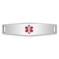 Auriga 925 Sterling Silver Medical Id Plate inch for Bracelet for Women(- 37inch, - 9mm)
