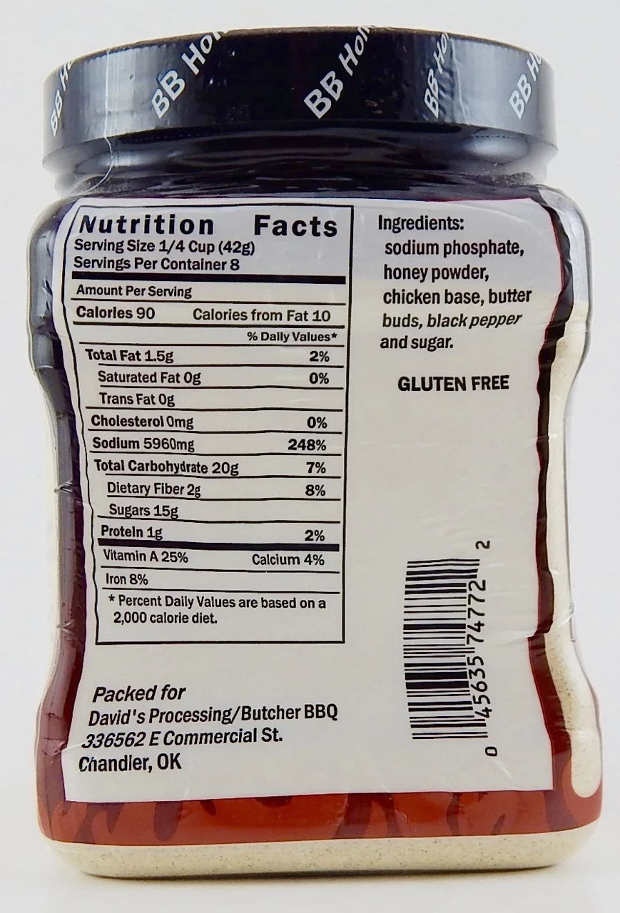 Butcher  Bird Booster Honey 12oz.