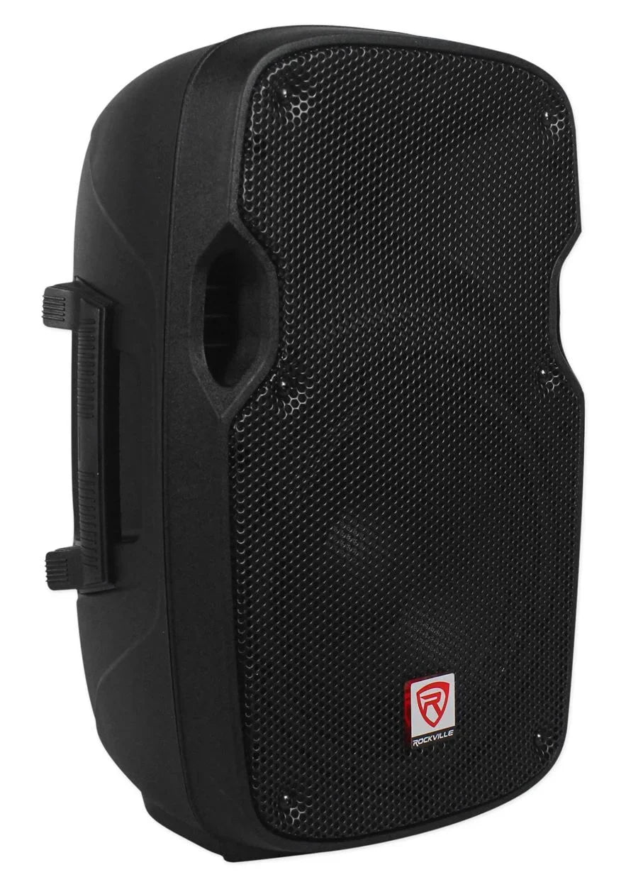 2) Rockville  8“ 800W 4 Ohm  Speakers  Cabinet+ 1000w Amplifier