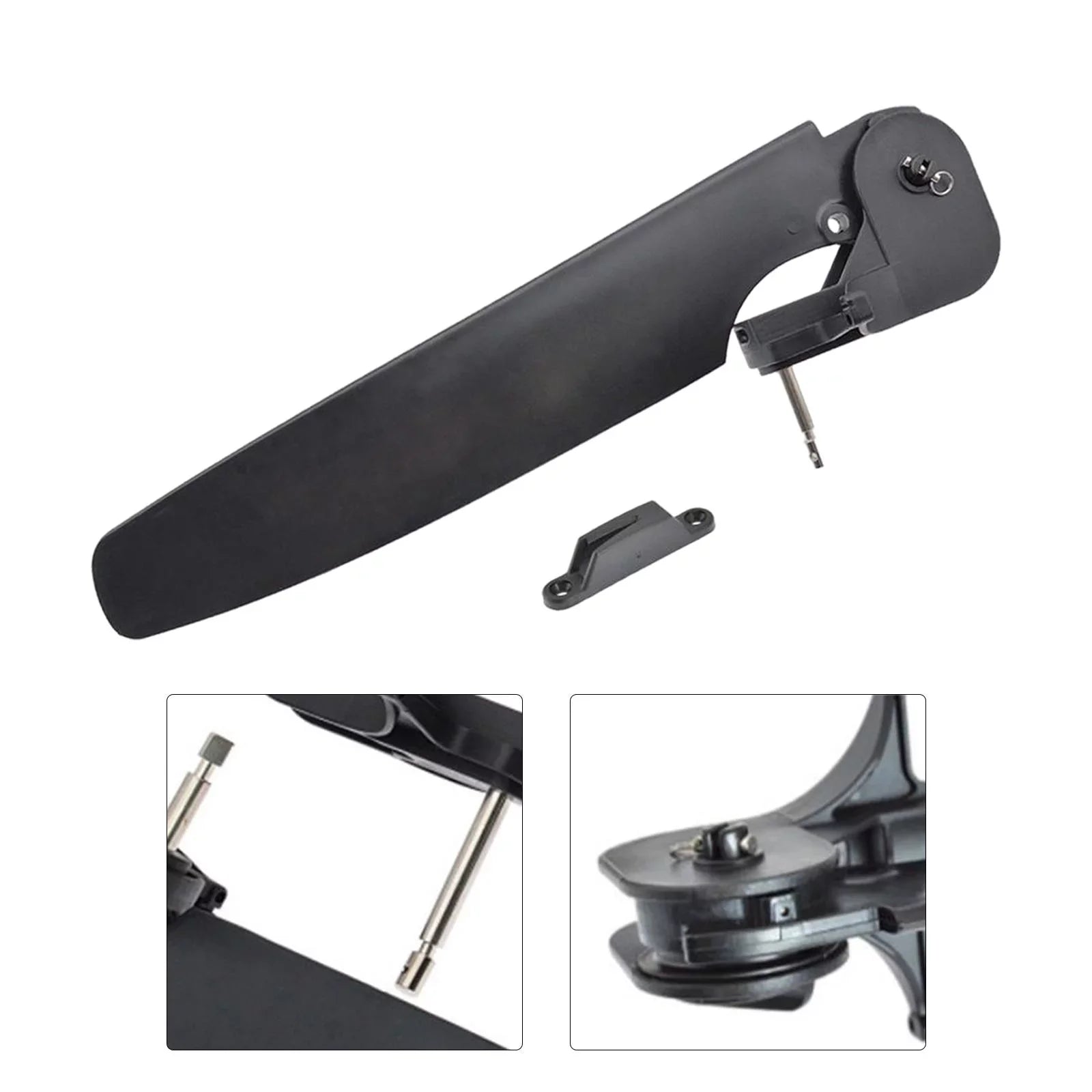 Nylon Kayak Boat Rudder Tackle Steering System Adjustable Tackle Universal Kayak Angling Fixation for Canoe Tail Fishing Sea Part 80mm pin
