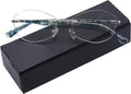 Rimless Computer Reading Glasses Blue Light Blocking Women Readers  Protect Clear Lens Ladies Fashion Designer Frame, 2.5