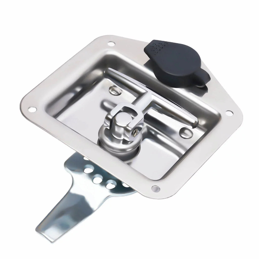 Set of 6 Folding -handle Tool Box Lock  Door Latch w/ 12 Keys Stainless Steel