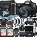 Canon  90D  Camera with 18-135mm   Lens + SanDisk 64GB Card + Case + Wideangle + Tripod + ZeeTech Accessory Bundle