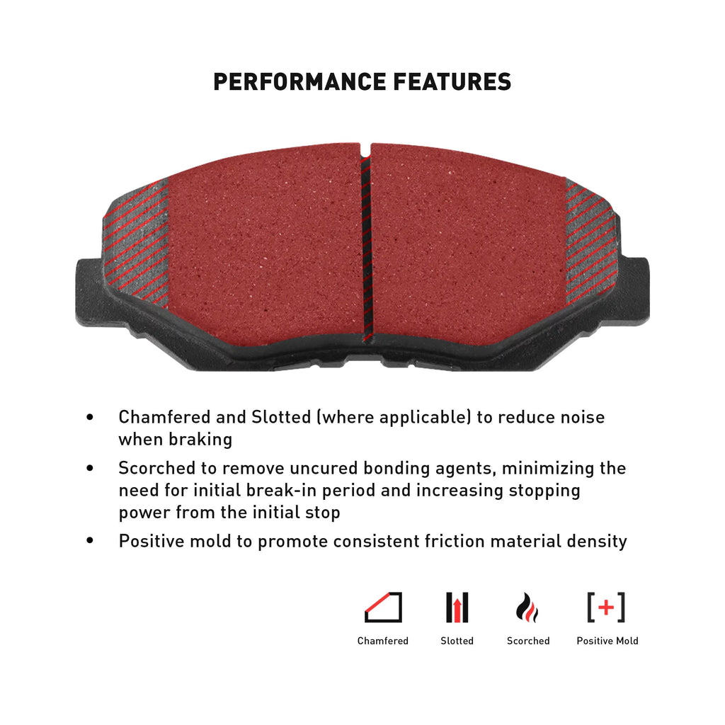Dynamic Friction Company Front Geospec Brake Rotors with 3000 Series Ceramic Brake Pads includes Hardware 4312-91004 Fits select: 2017-2018   , 2016