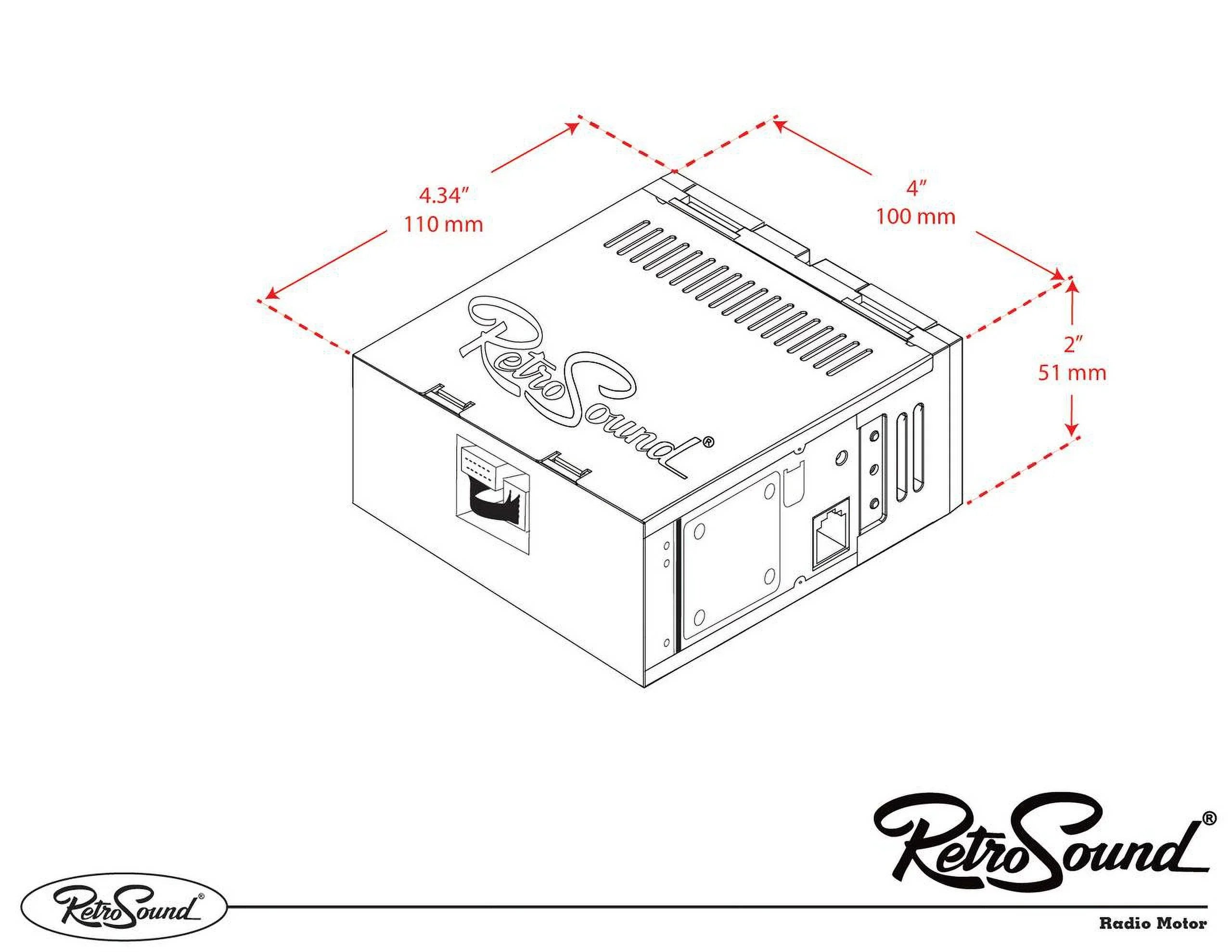 RetroRadio Compatible with 1977-79 Ford Ranchero Features Include Bluetooth, , / --121-55P-75PF4