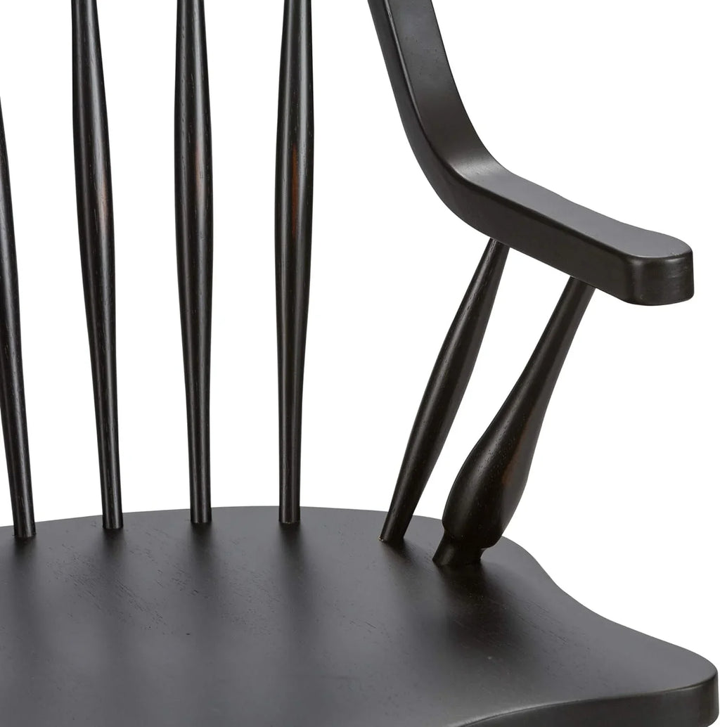 Windsor Back Arm Chair,     , Black