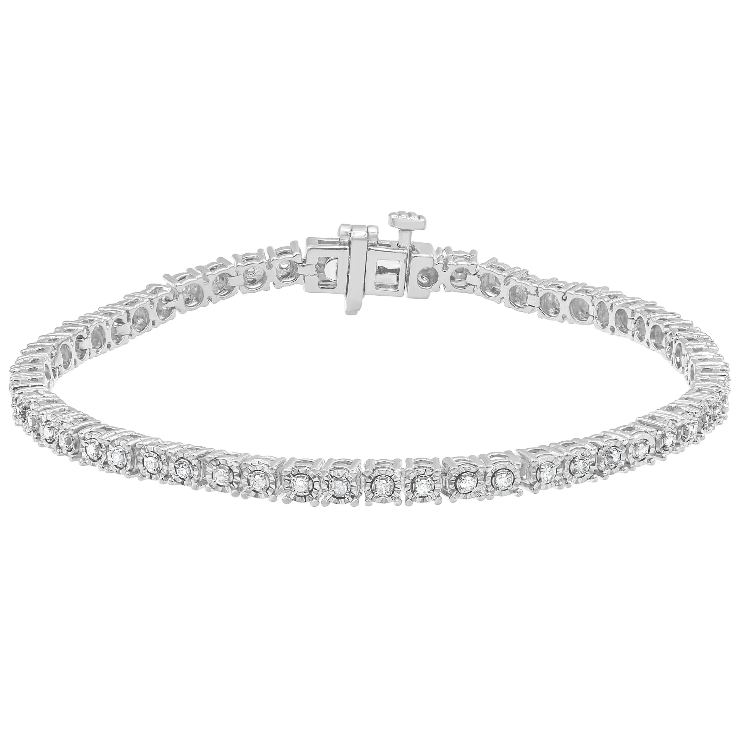 Arista 1/2 Ct Diamond Tennis Bracelet for Women in Sterling Silver Mother's Day Gifts (-, )