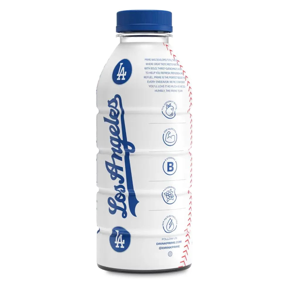 Dodgers Limited Edition | Sports Drinks | Electrolyte Enhanced for Ultimate Hydration | 250mg BCAAs |  Vitamins | Antioxidants | 2g Of Sugar | 16.9 Fluid Ounce | 12