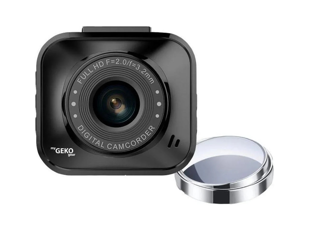 myGEKOgear - Orbit 122 - 1080P Dash Cam, -Sensor, 8GB MicroSD Card and 2 Blindspot Mirrors Included