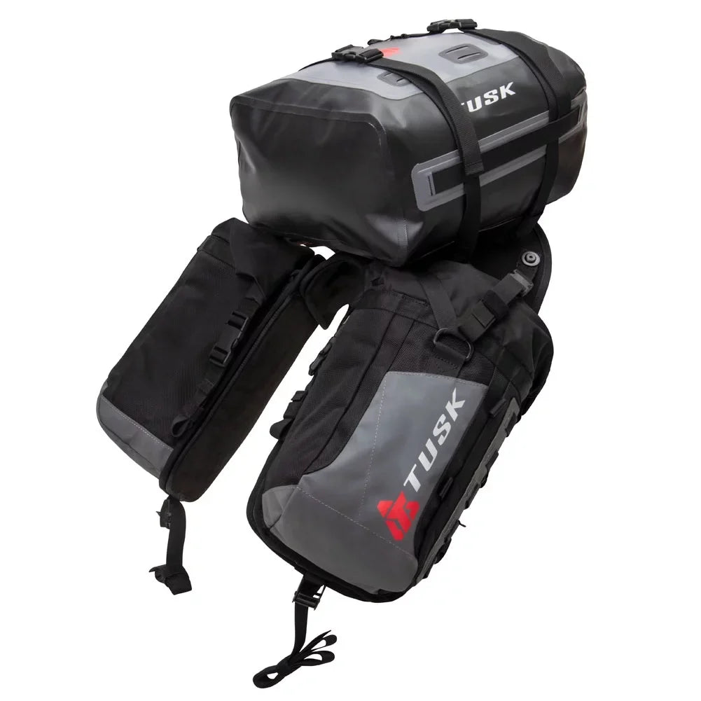 Tusk Excursion Rackless Luggage System w/ Small Dry Duffel Tail Bag for /Husky 690-701 Heat Shield For   700 2022