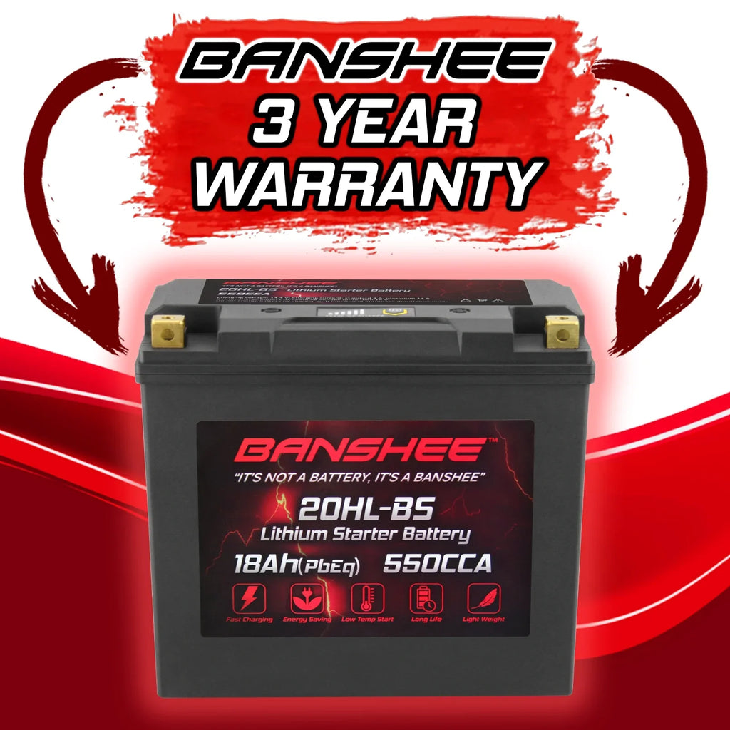 Banshee - LiFePO4 Motorsports Battery Compatible with American Iron Horse Ranger 2001 to 2002