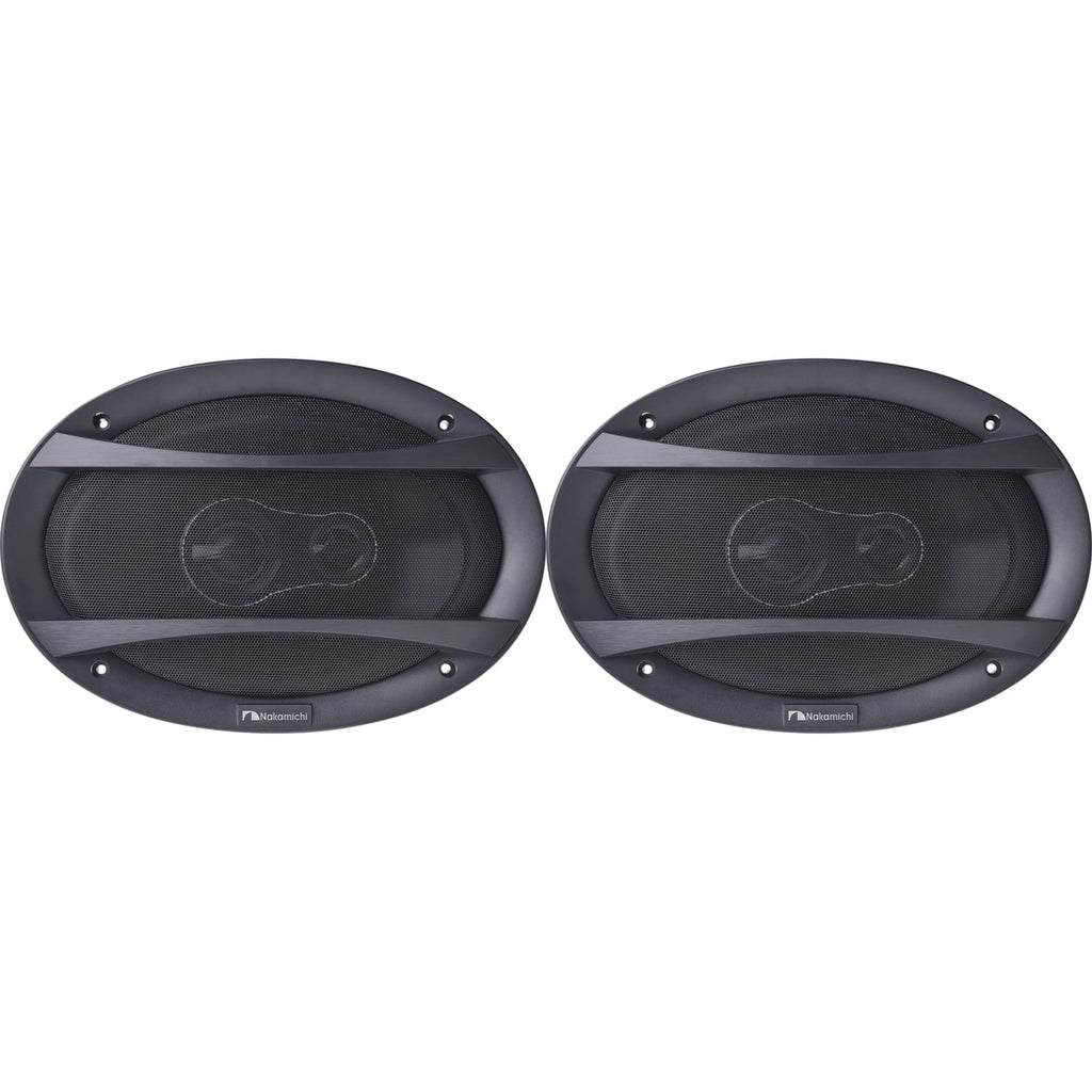 Nakamichi 6x9" 3 Way Coaxial Speakers 4 Ohm 500 Watts Max Power  Pair