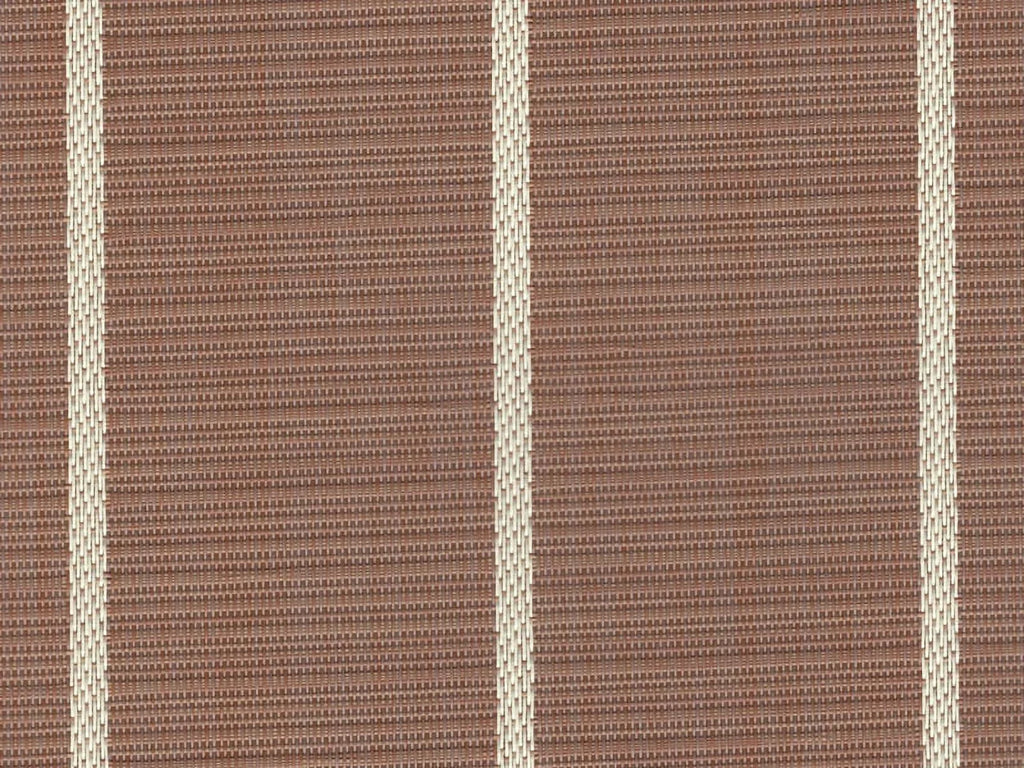 Marine Woven Vinyl Flooring / Padding - 307 Teak w/ White Stripes - 8.5'x25'