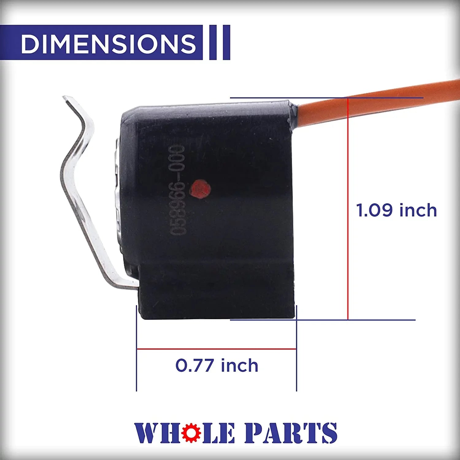 Whole Parts Defrost Terminator Thermostat Part # 058966-000 - Replacement & Compatible With Some Viking Refrigerators