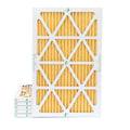 6 Pack of 14x24x1  11 Pleated Air Filters by Glasfloss. Actual Size: 13-1/2 x 23-1/2 x 7/8