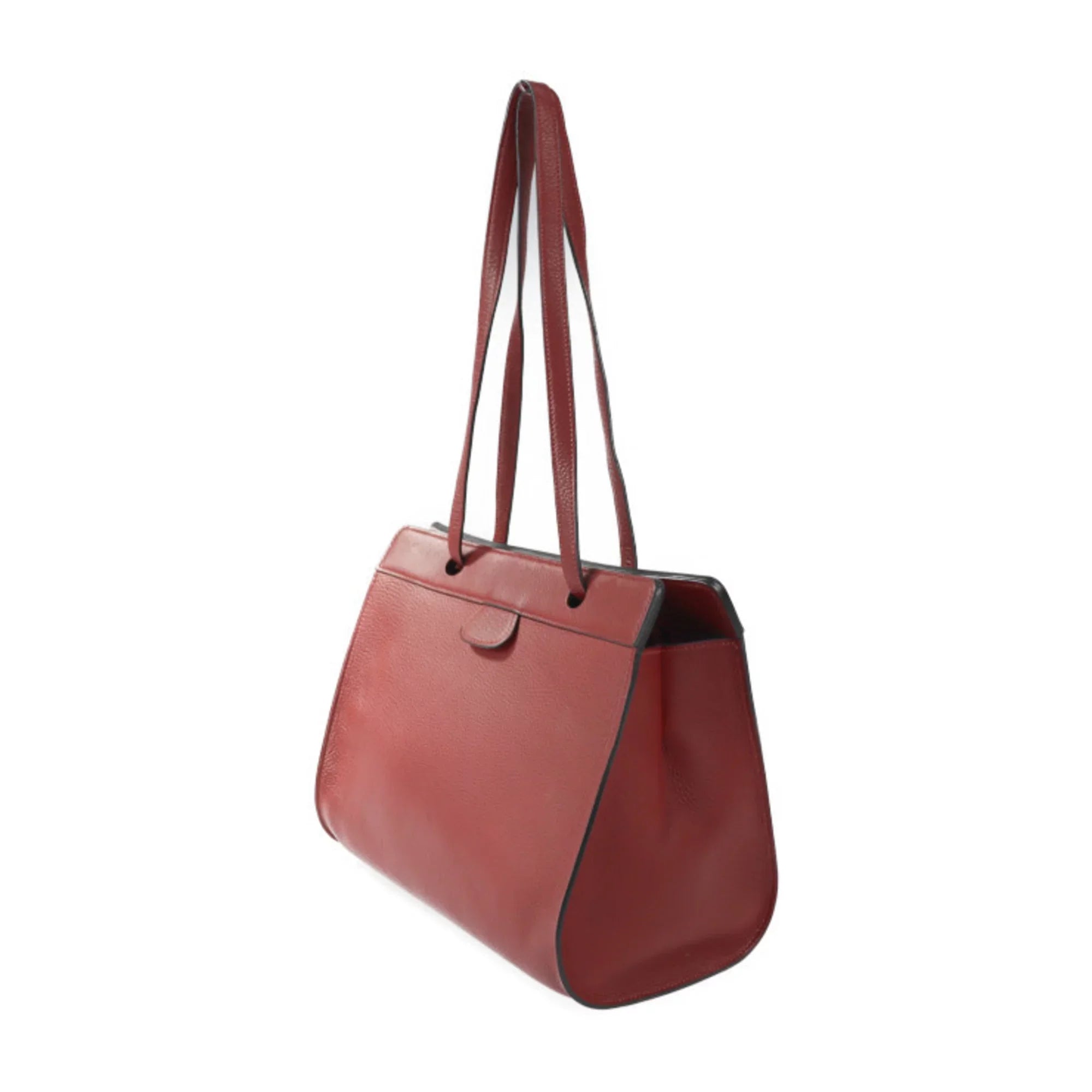 Pre-Owned  Hermes Museau Shoulder bag Taurillon Clemence Rouge Ash Tote □ stamp (Good)