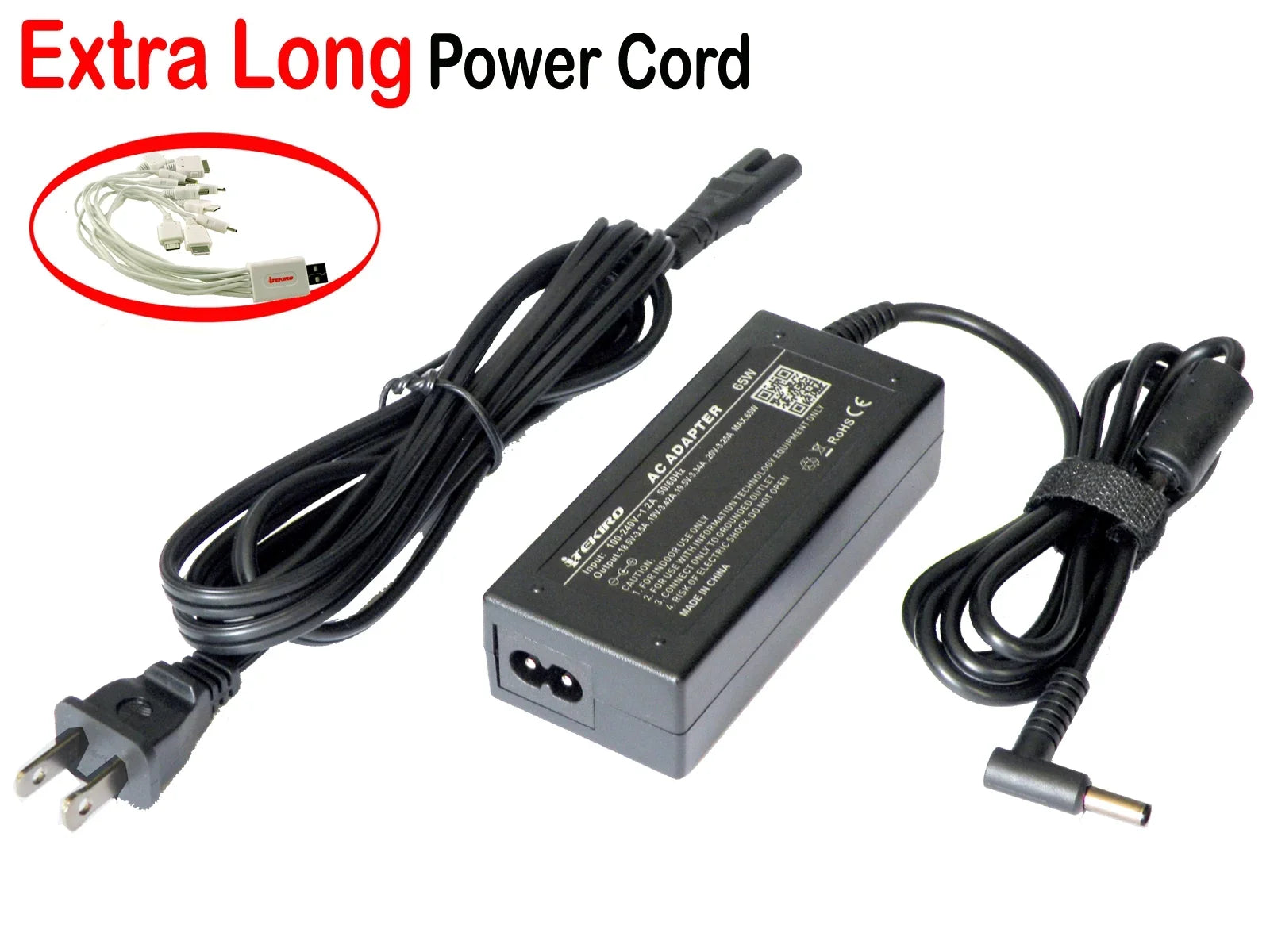 iTEKIRO 65W  Adapter for Dell Inspiron 15 3555, i3555, 15 3558, i3558, 15 3565, i3565, 15 3573, i3573, 15 3593, i3593, 15 5551, i5551, 15 3580