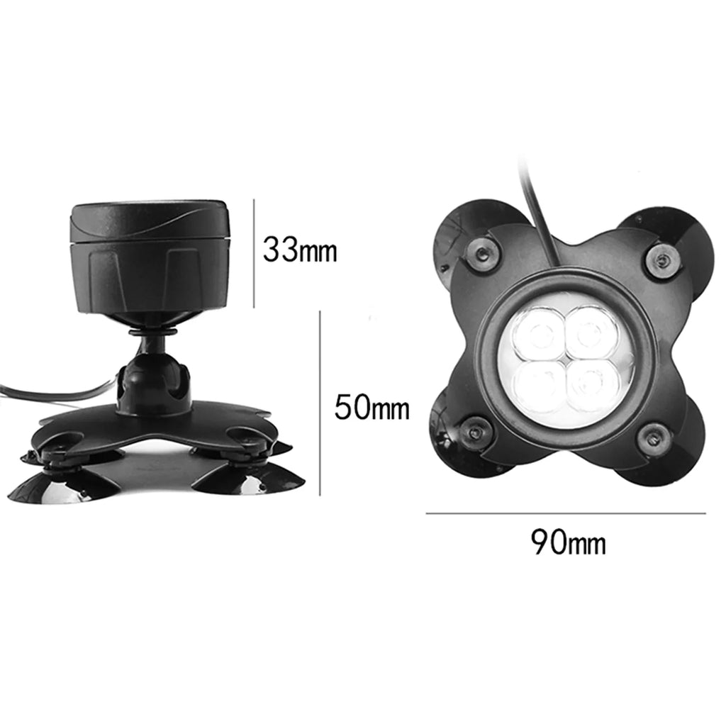 Aibecy Diving Light Kit Underwater with Remote Line Control Rotatable Angle for Swimming Pool Pond Fountain Patio Courtyard