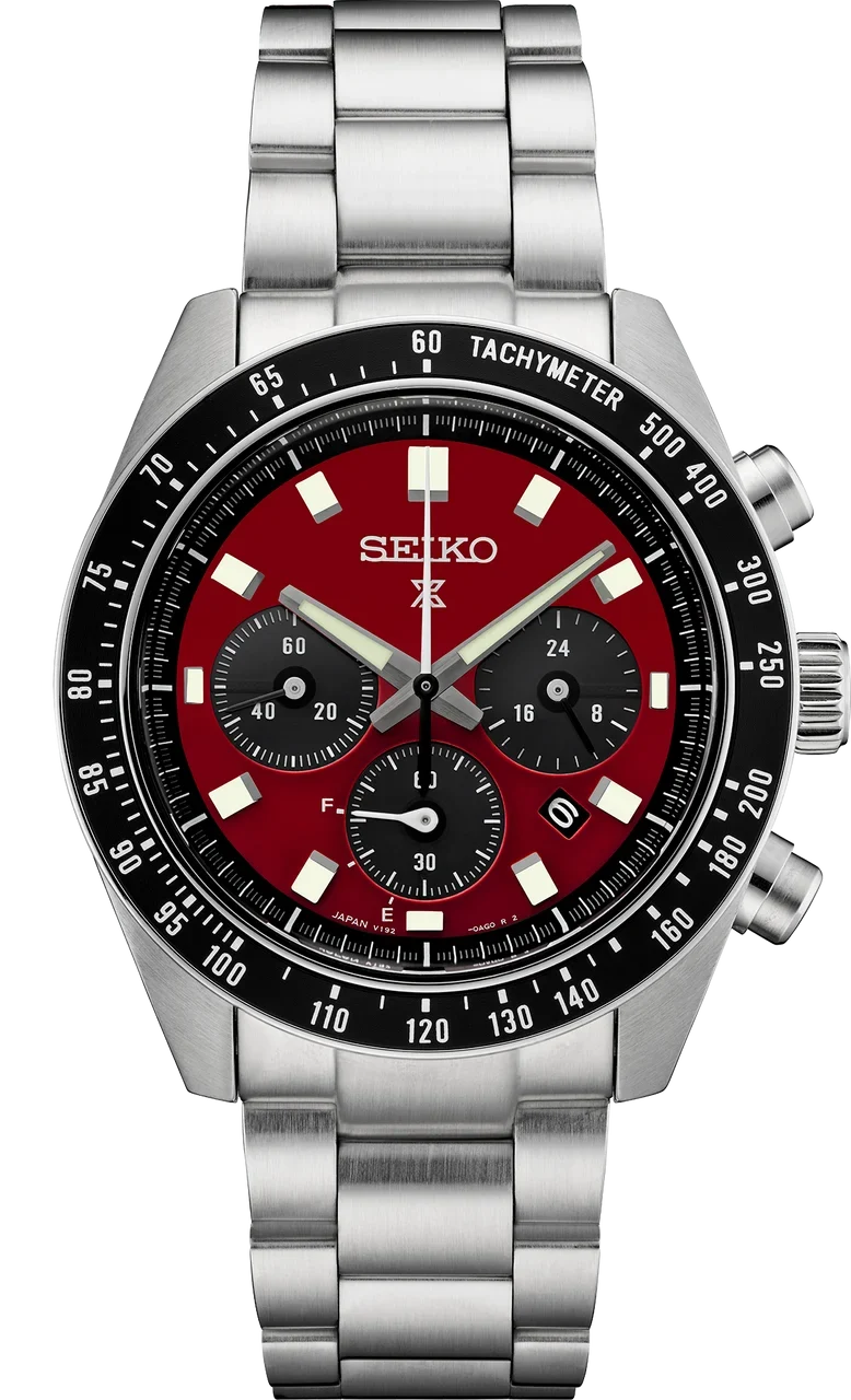 Seiko Prospex  Speedtimer Solar Chronograph Crimson Red