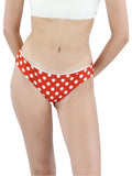 Luli Fama Womens Macarena Polka Dot Ruched Swim Bottom Separates